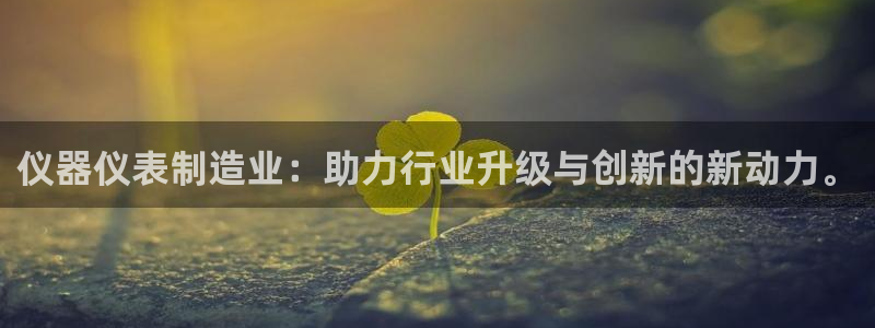 电子cq9官网：仪器仪表制造业：助力行业升级与创新的新动力。