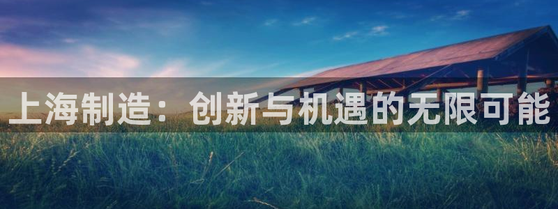 电子龙舞cq9：上海制造：创新与机遇的无限可能