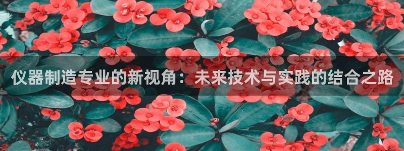 cq9传奇电子中奖图：仪器制造专业的新视角：未来技术与实践的
