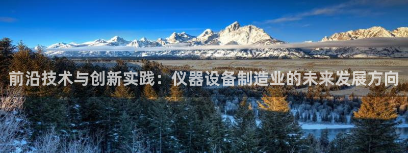 cq9电子怎么走：前沿技术与创新实践：仪器设备制造业的未来发