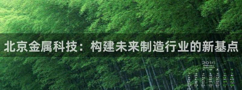 cq9电子财神棋牌：北京金属科技：构建未来制造行业的新基点