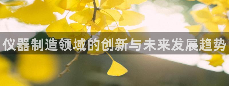 cq9传奇电子下载：仪器制造领域的创新与未来发展趋势