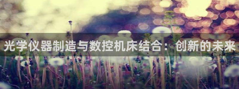cq9电子爆分变色龙：光学仪器制造与数控机床结合：创新的未来
