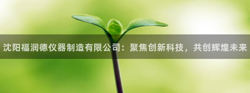 CQ9电子平台网站：沈阳福润德仪器制造有限公司：聚焦创新科技
